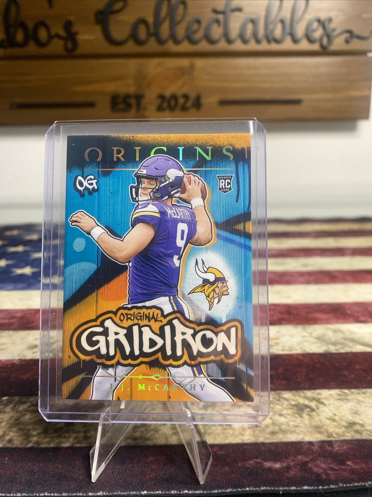 J.J Mccarthy 2024 Panini Origins Football Original Gridiron RC [JD25
