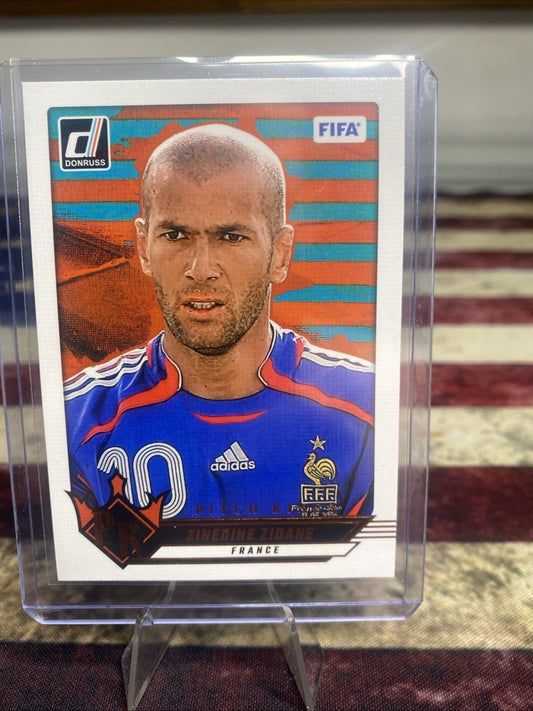 2024-25 Panini Soccer Donruss Zinedine Zidane Pitch Kings Bronze #25 France