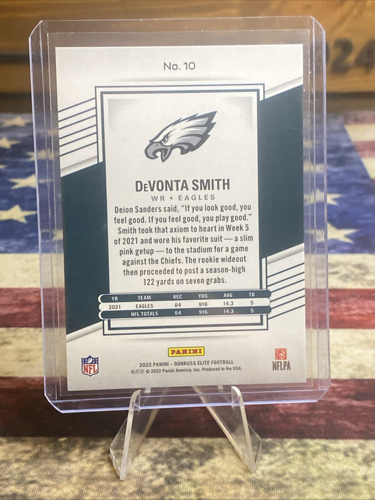 2022 Panini Donruss Elite - Purple #10 Devonta Smith /99