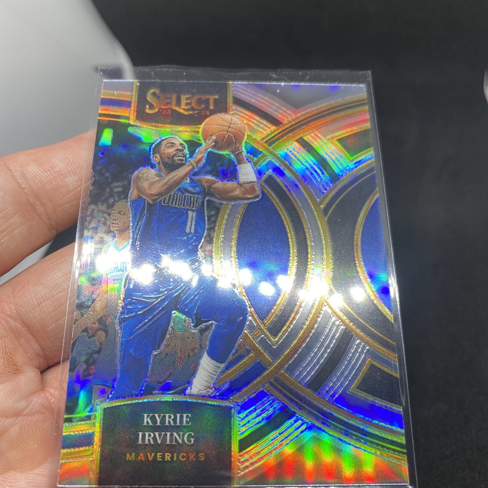 Kyrie Irving 2023-24 Select Silver Prizm Premier #180 Dallas Mavericks M9
