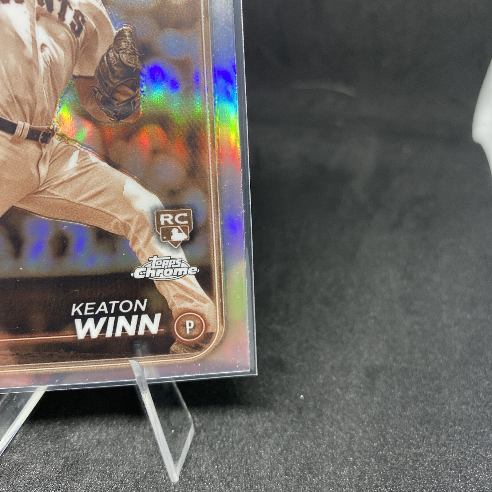 2024 Topps Chrome Keaton Winn #208 Sepia Refractor RC Giants