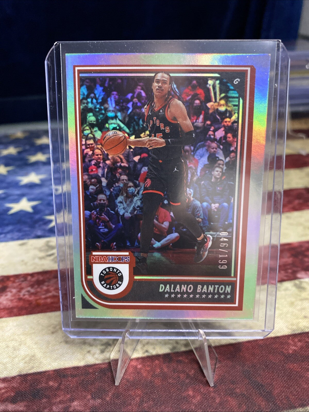 2022-23 Panini NBA Hoops - #43 Dalano Banton /199 Silver