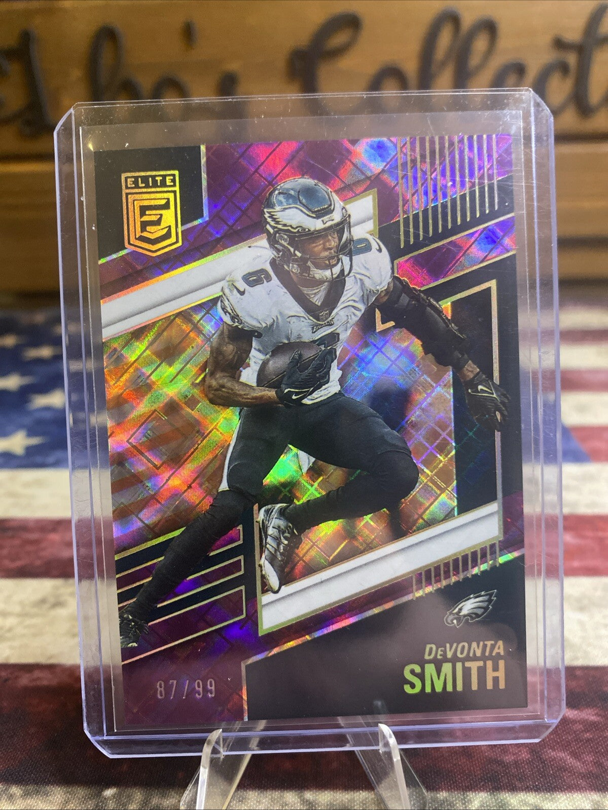 2022 Panini Donruss Elite - Purple #10 Devonta Smith /99