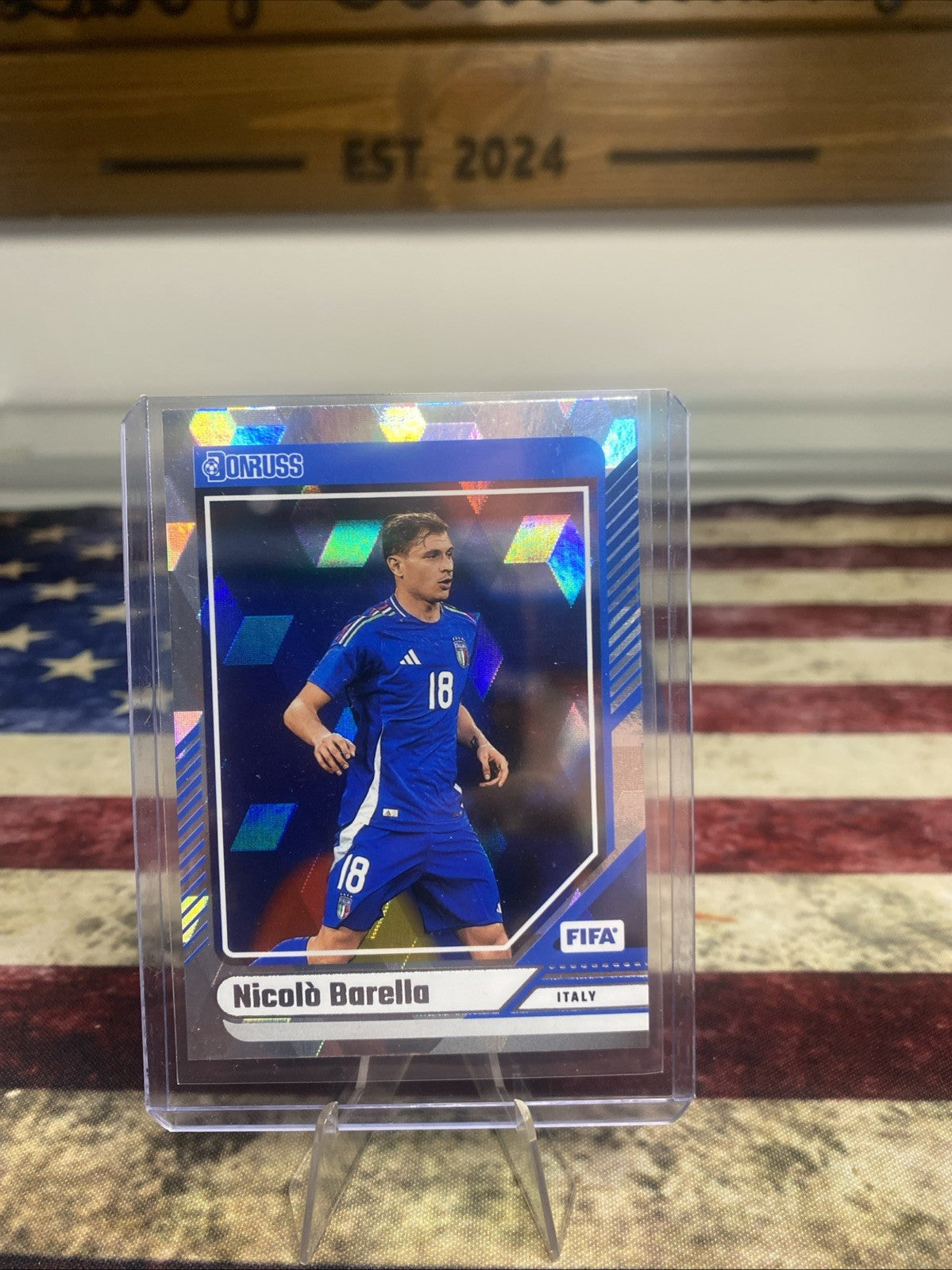 2024-25 Panini Donruss FIFA Cubic Nicolo Barella #18