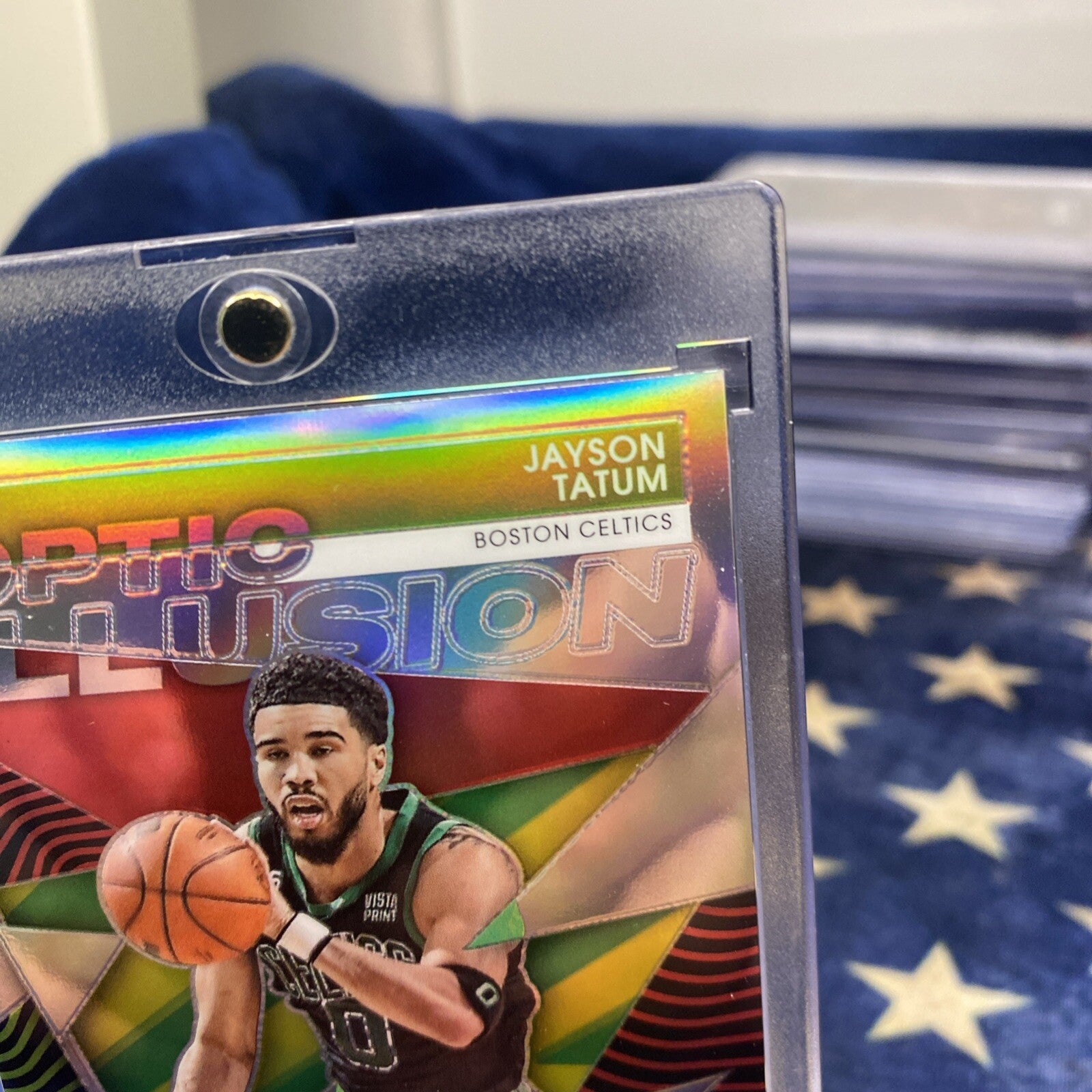 2022-23 Panini Contenders Optic - Optic Illusion #6 Jayson Tatum Silver prizm
