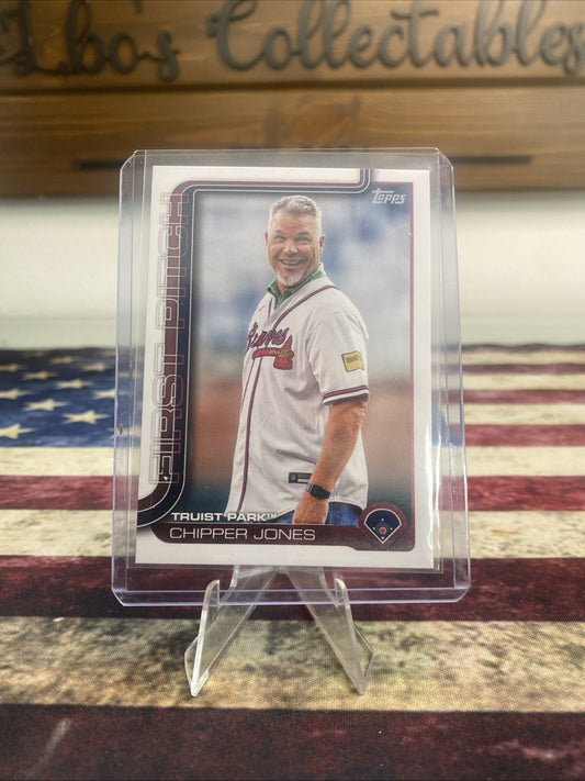 2025 Topps 2024 First Pitch #FP-7 Chipper Jones Atlanta Braves