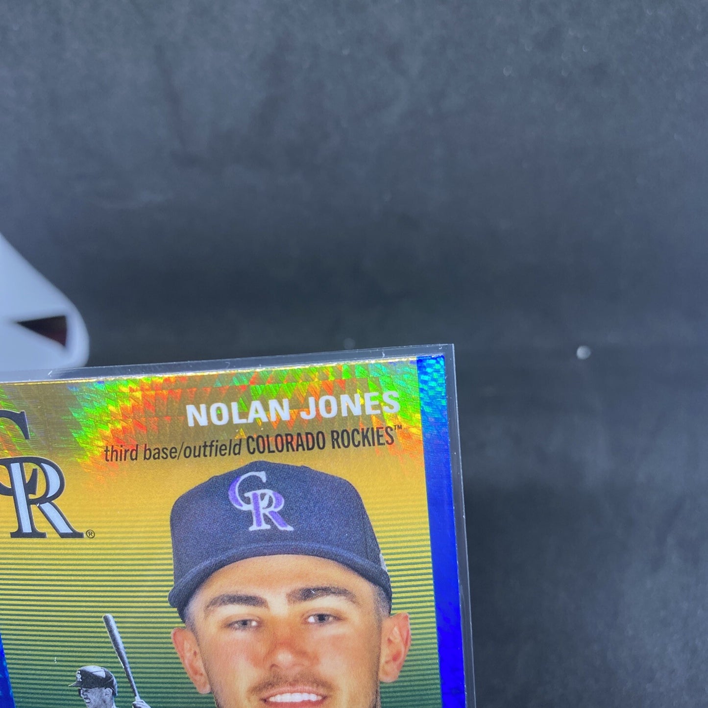 2023 Topps Chrome Platinum Anniversary Blue Prism Refractor Nolan Jones RC #37