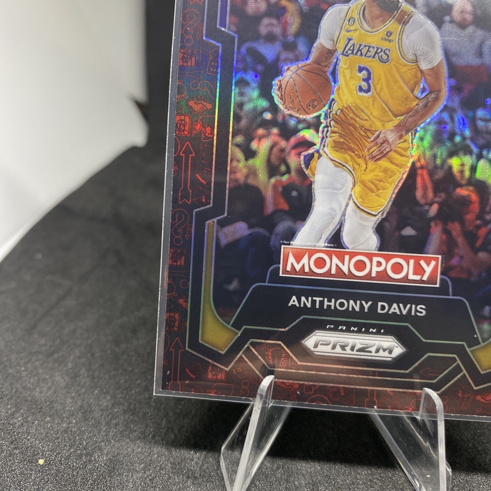 2023-24 Panini Prizm Monopoly Anthony Davis Red Icons Prizm Card #41 Lakers SSP 
