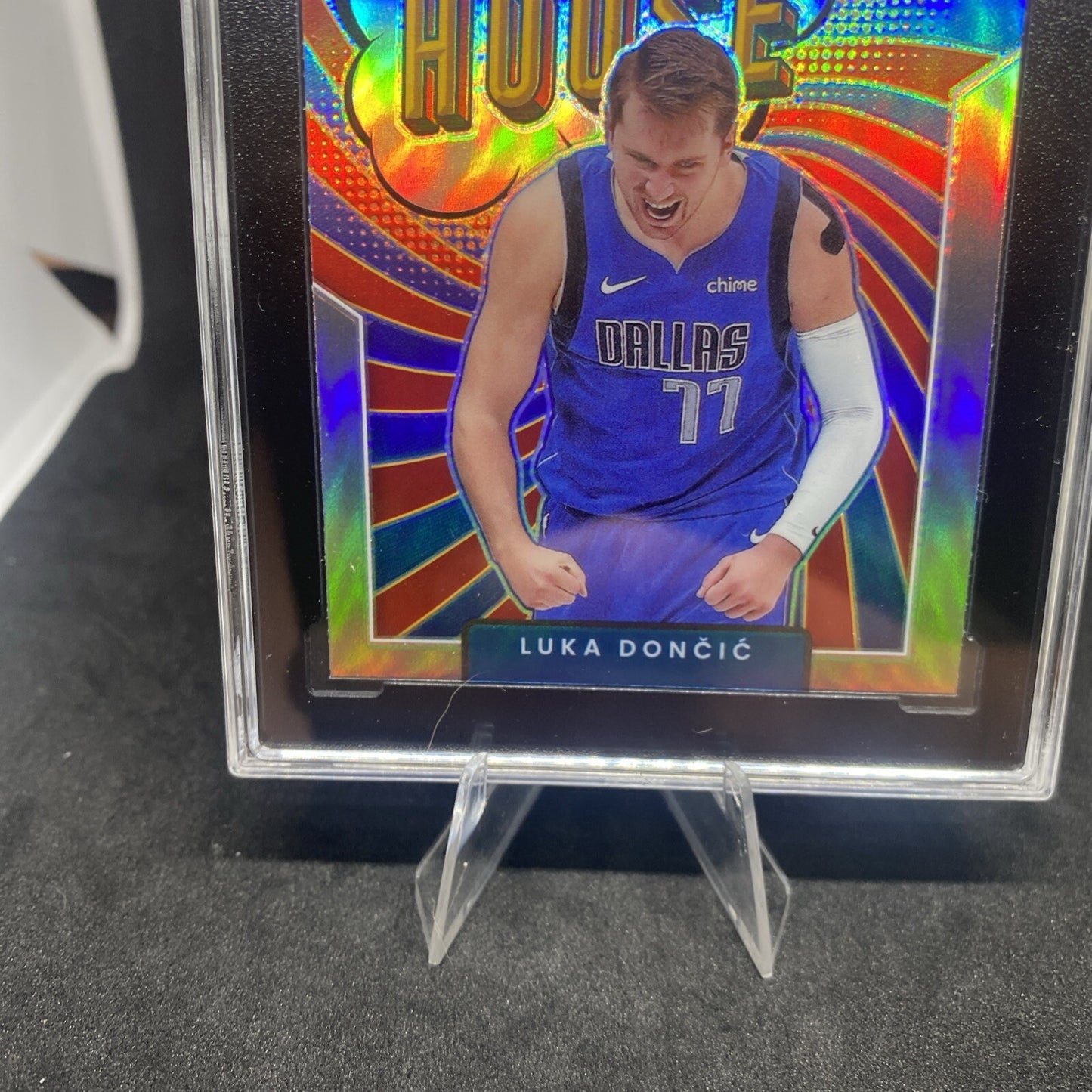 2021-22 Donruss Optic Holo Prizm My House #1 Luka Doncic Mavericks SGC 9.5 Mint
