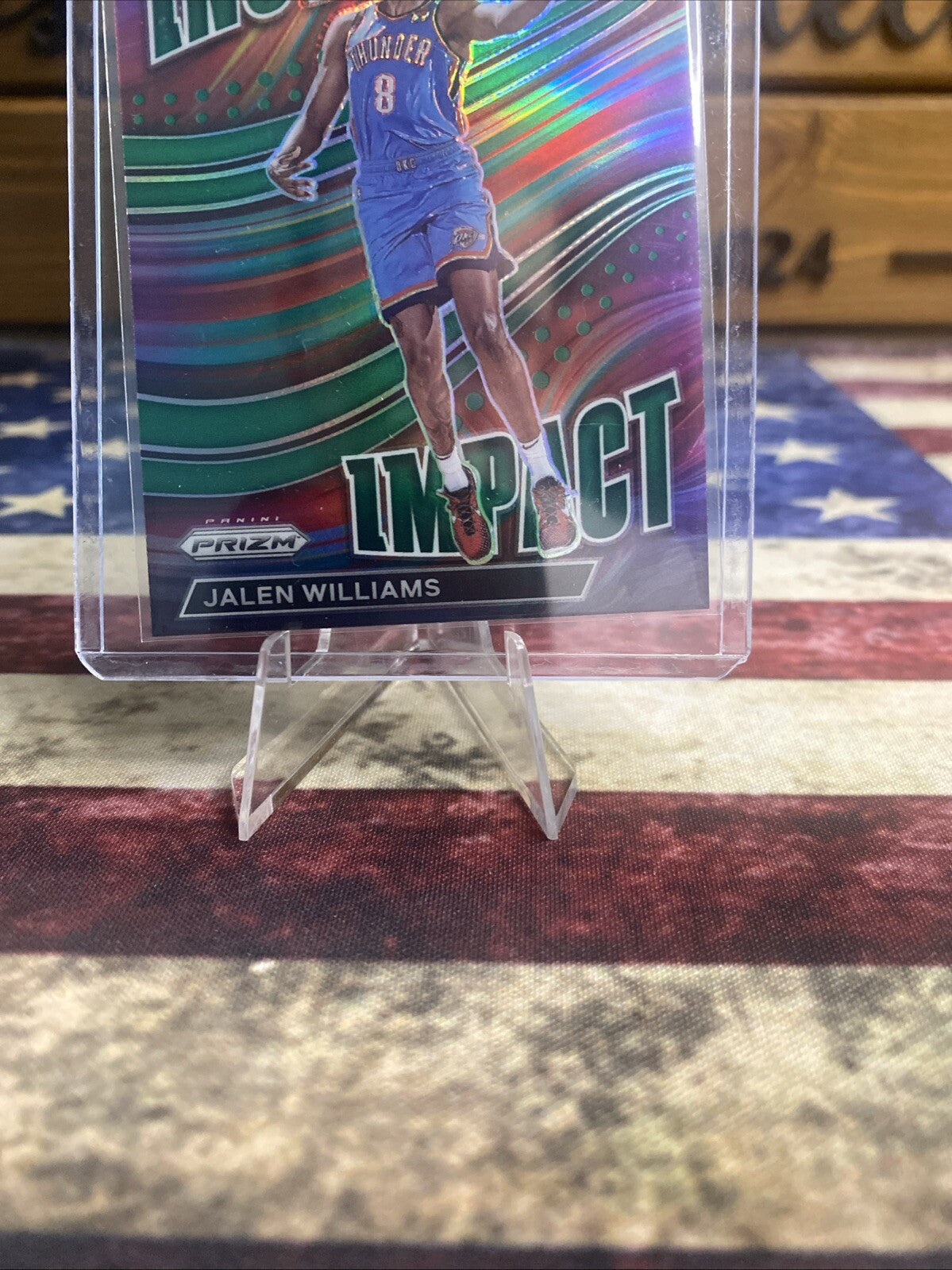 2022-23 Prizm Jalen Williams Rookie Green Prizm Instant Impact RC NBA OKC #11