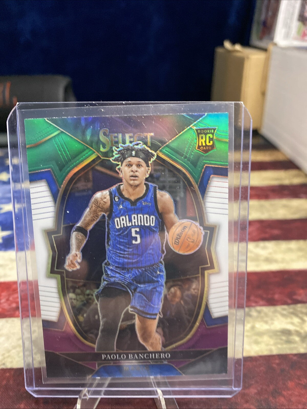 2022 Panini Select Green White Purple Paolo Banchero #72