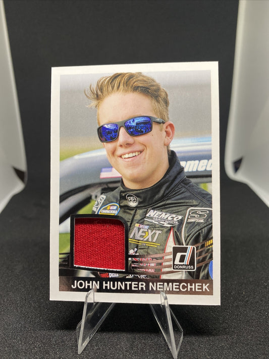Rare John Hunter Nemechek 2017 Panini Donruss NASCAR Retro Relics 1984 #84-JN SP