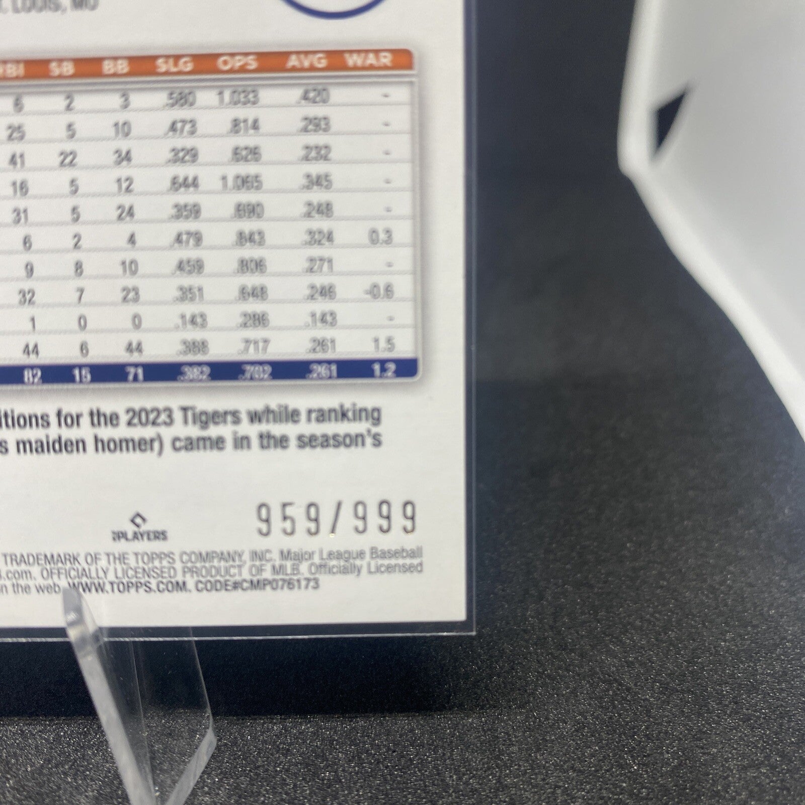 2024 Topps Blue Foil #375 Matt Vierling /999 - Detroit Tigers SP