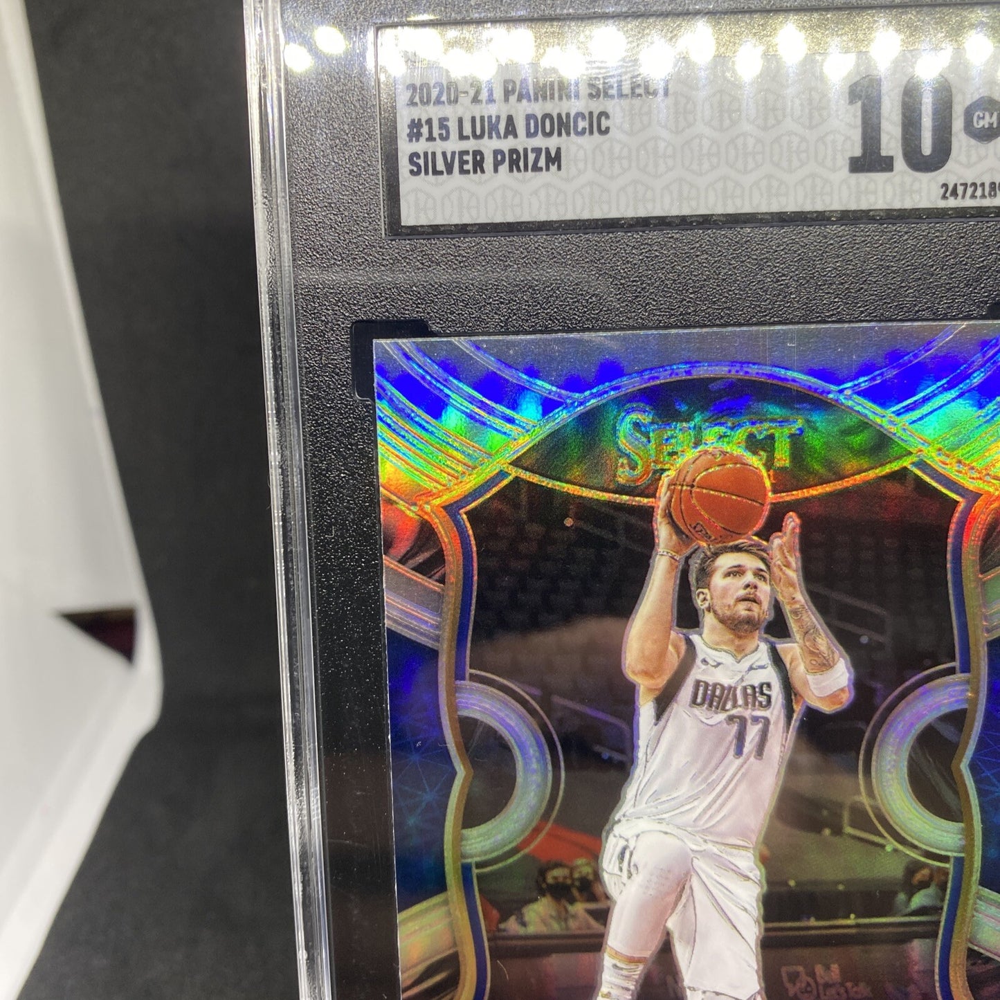 2020-21 Select Silver Prizm Concourse Luka Doncic SGC 10 GEM MT #15 Mavericks