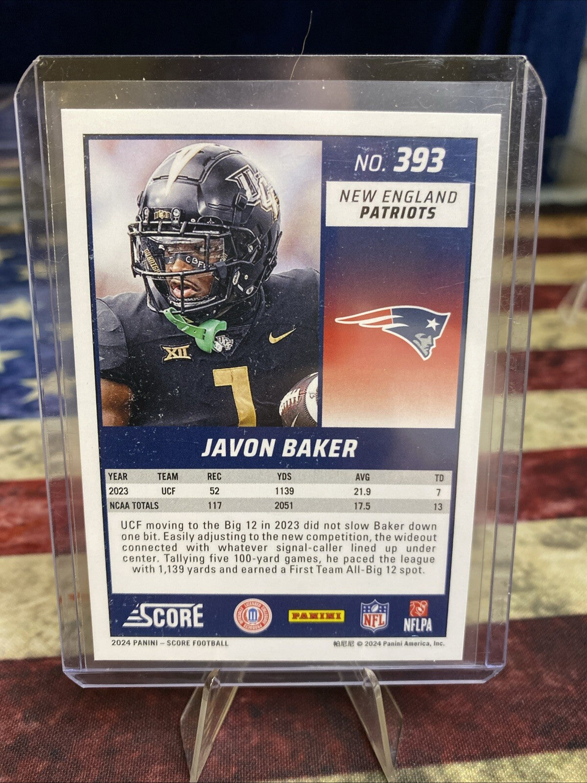 2024 Score - Rookies Red #393 Javon Baker (RC) SP