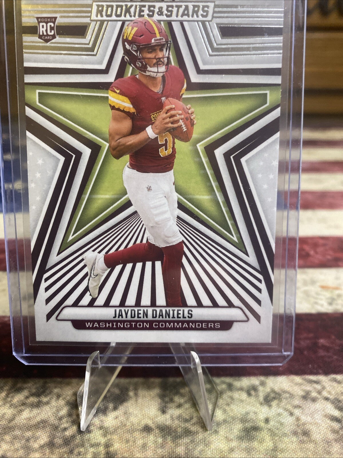 2024 Panini Rookies And Stars Jayden Daniels Rookie Card!
