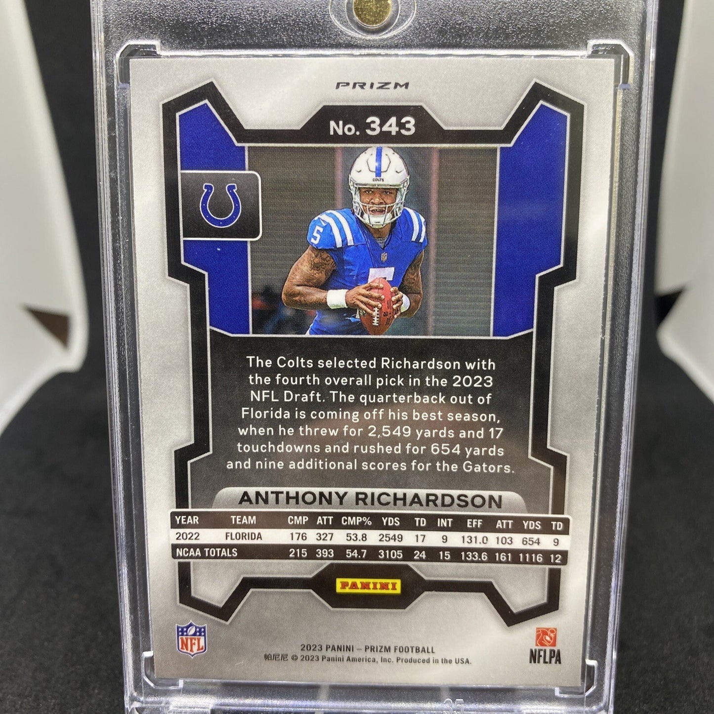 2023 Panini Prizm Anthony Richardson Pink 343 Rookie Card Indianapolis Colts NFL