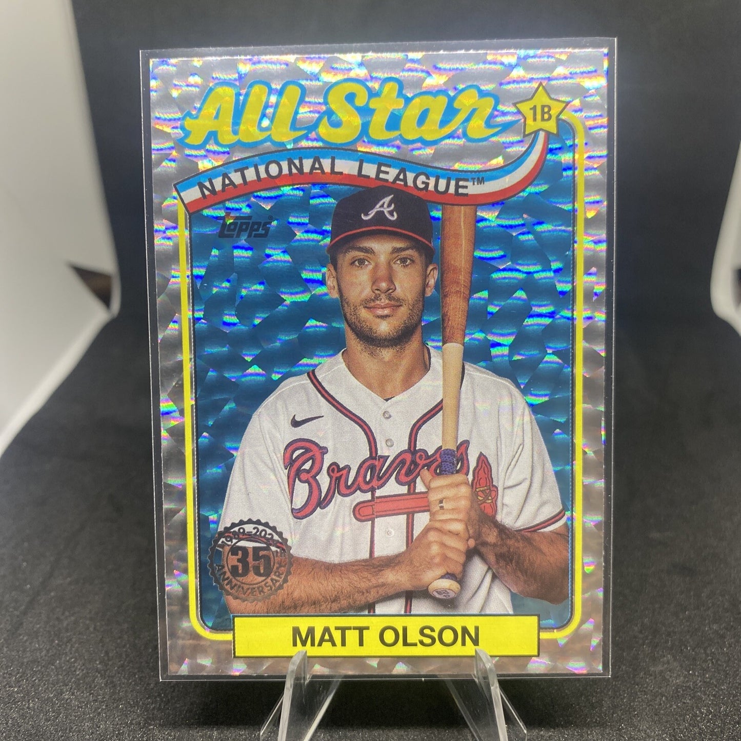 Matt Olson All Star Silver Foil Parallel from 2024 Topps Series 2 89ASB-3  