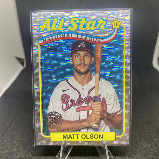 Matt Olson All Star Silver Foil Parallel from 2024 Topps Series 2 89ASB-3  