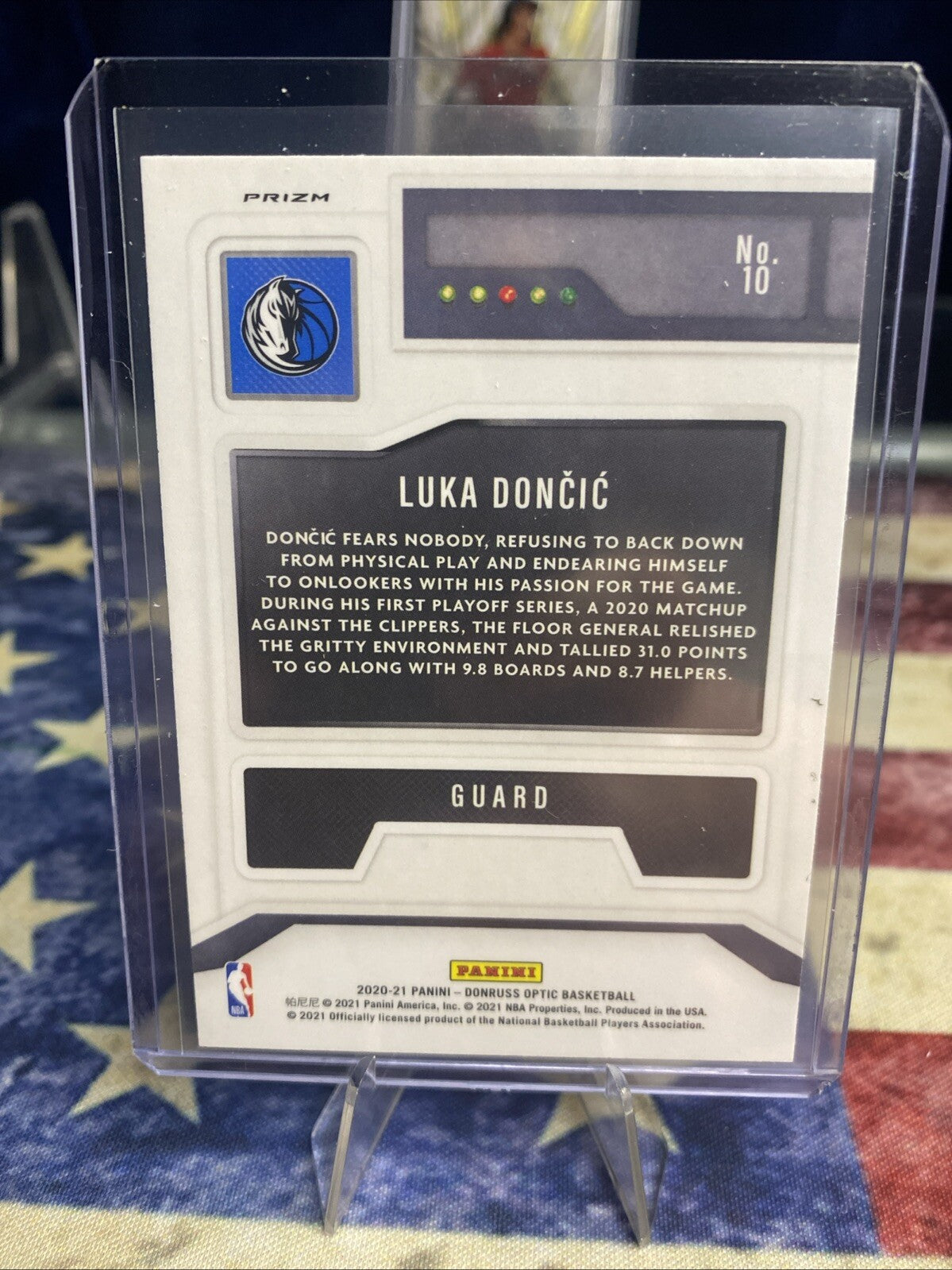 2020-21 Donruss Optic Luka Doncic T-Minus 3...2...1 Purple #10