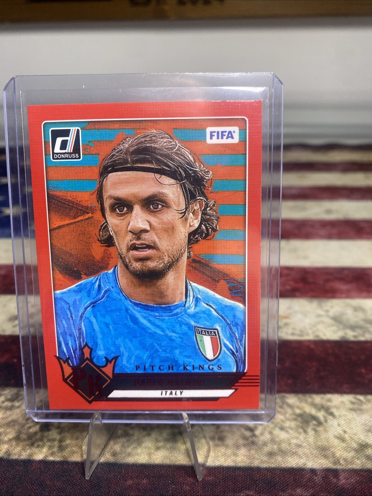 PAOLO MALDINI 2024 Donruss Soccer Pitch Kings Red #24 ITALY