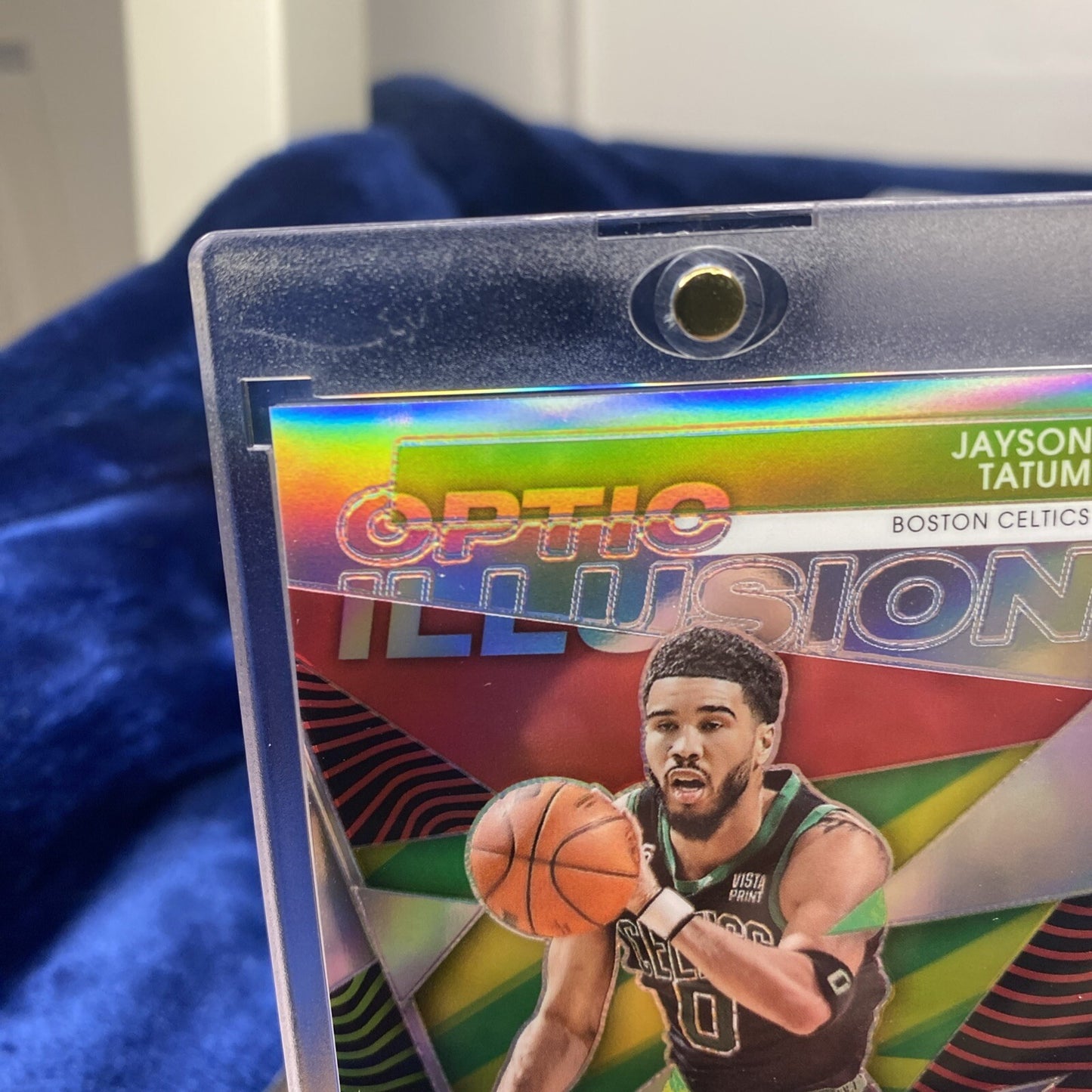 2022-23 Panini Contenders Optic - Optic Illusion #6 Jayson Tatum Silver prizm