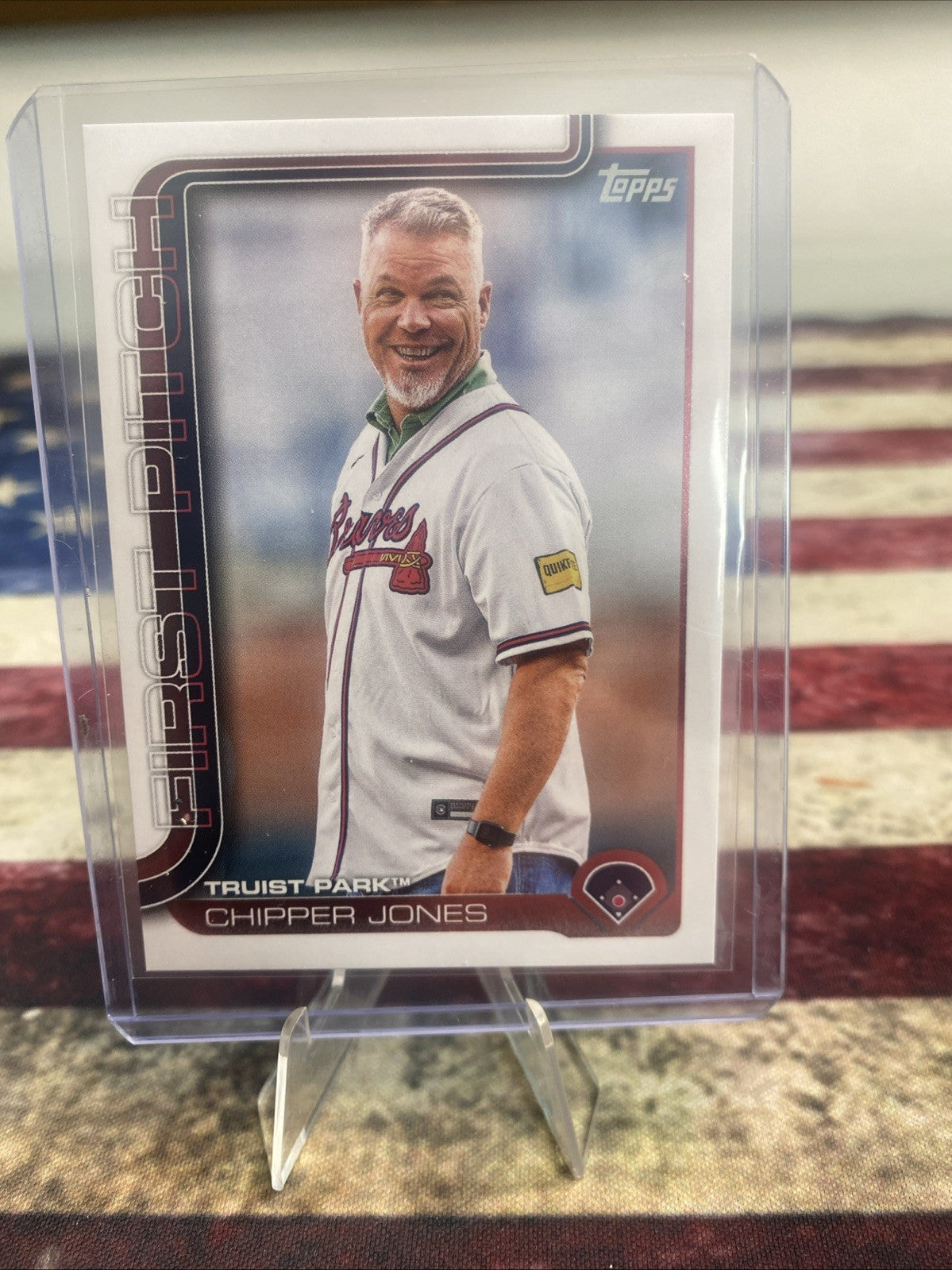2025 Topps 2024 First Pitch #FP-7 Chipper Jones Atlanta Braves
