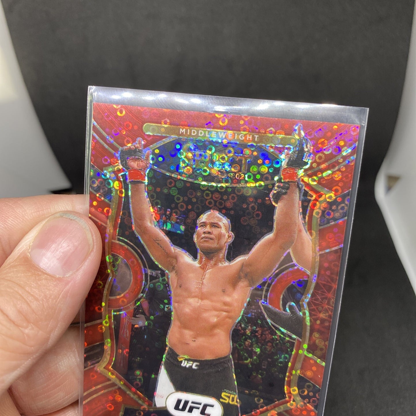 2021 Panini Select UFC - Concourse Red Disco Prizm #74 Ronaldo Souza /199