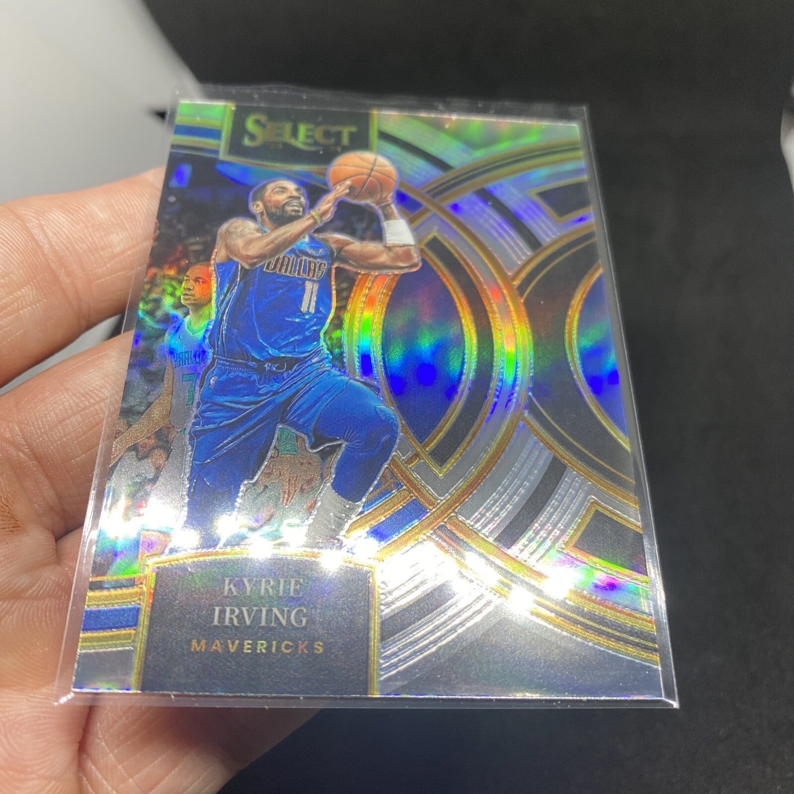 Kyrie Irving 2023-24 Select Silver Prizm Premier #180 Dallas Mavericks M9