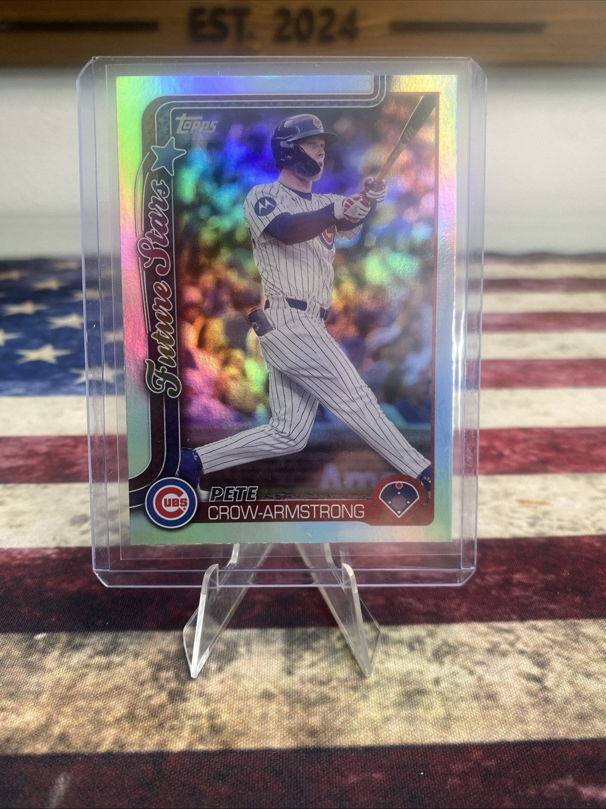 2025 Topps Series 1 Pete Crow- Armstrong Future Stars #290 Rainbow foil