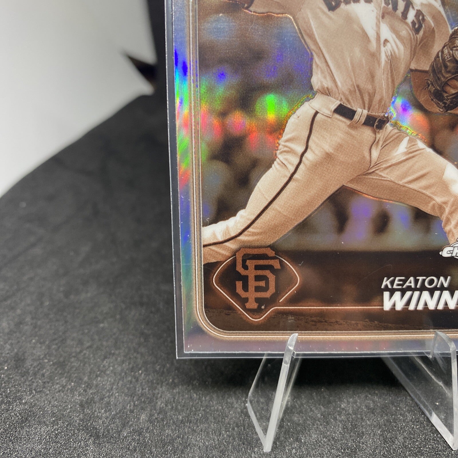 2024 Topps Chrome Keaton Winn #208 Sepia Refractor RC Giants
