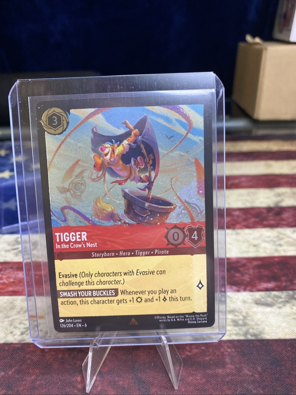 TIGGER - IN THE CROW'S NEST Azurite Sea FOIL #126 6TH(NM+)(LOR)