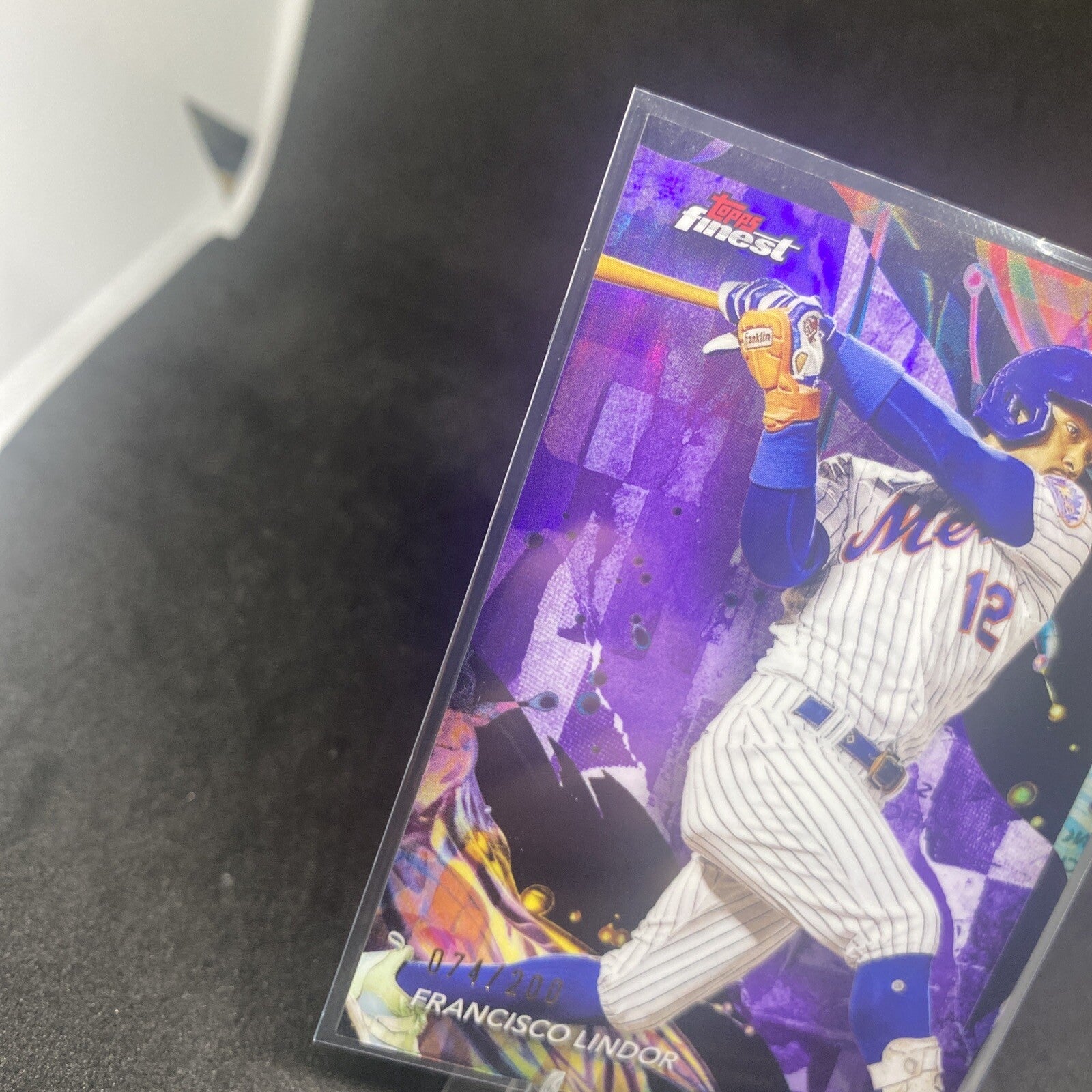 Francisco Lindor 2024 Topps Finest BLUE Refractor 74/200 Card #9
