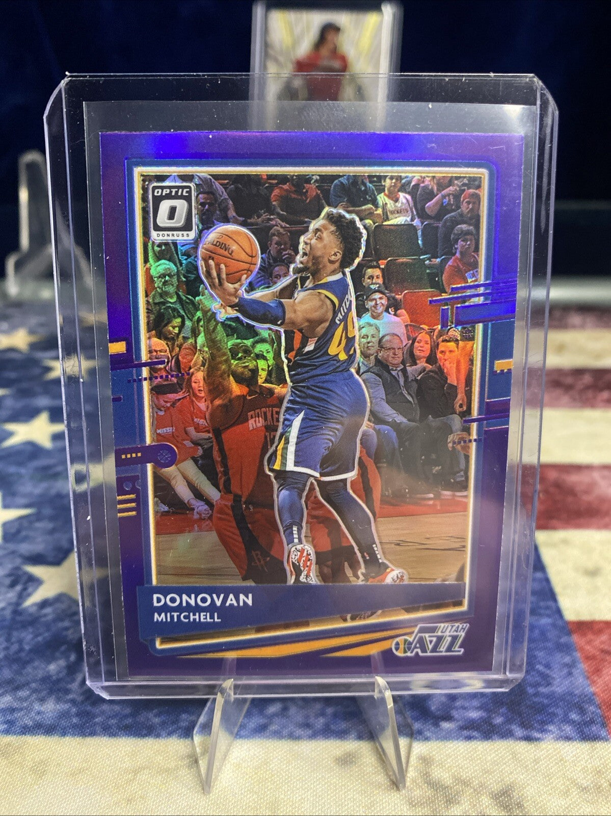 2020-21 Panini Donruss Optic - Purple Prizm #30 Donovan Mitchell