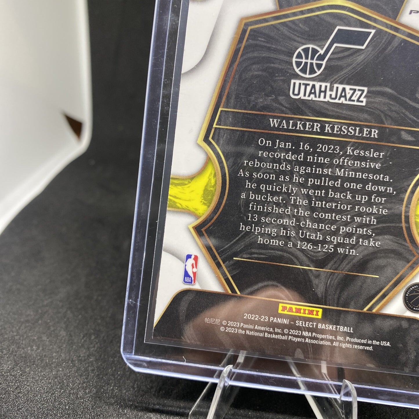 WALKER KESSLER 2022-23 Panini Select Premier Level 187 Blue Prizm RC Rookie BL43