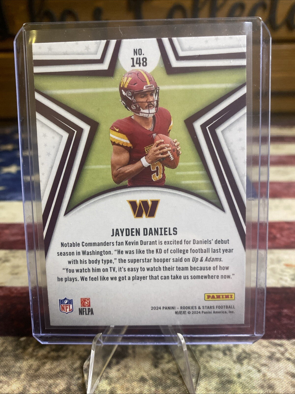 2024 Panini Rookies And Stars Jayden Daniels Rookie Card!