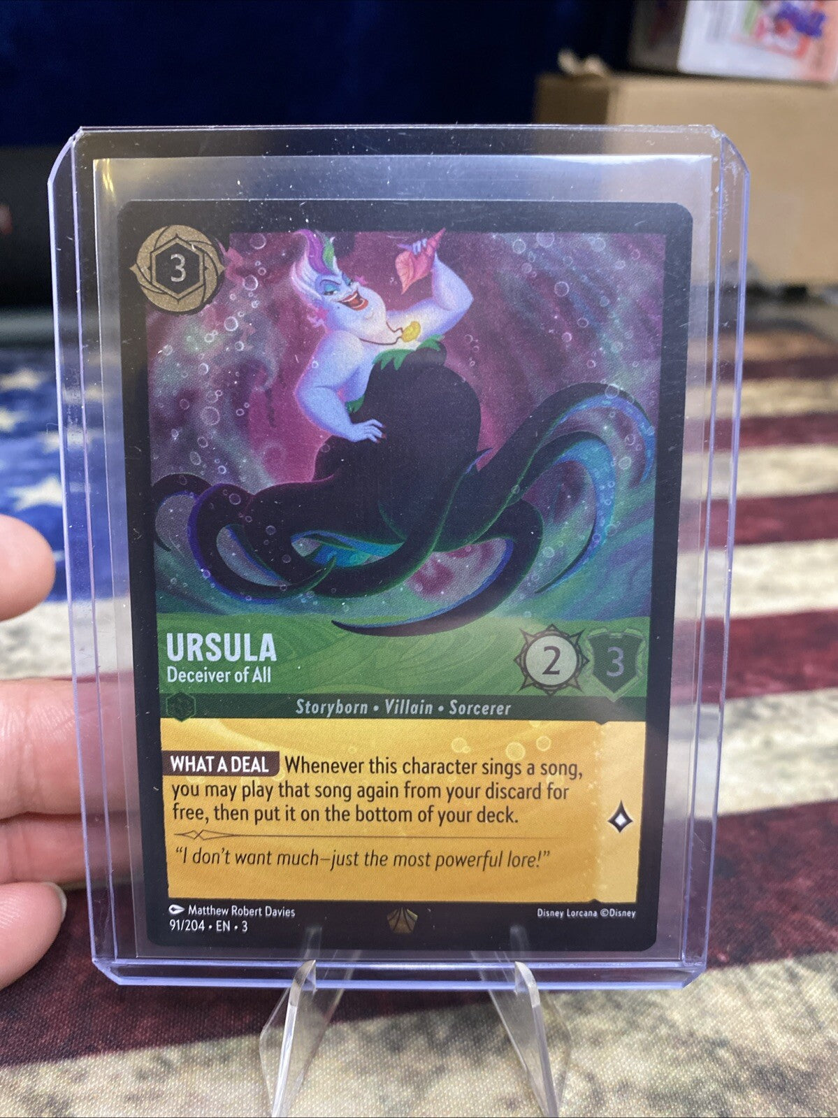 Ursula - Deceiver of All 91/204 Into the Inklands Cold Foil - Legendary