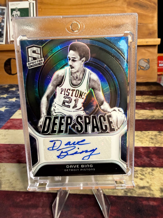 2023-24 Panini Spectra Dave Bing Deep Space Signatures Auto /99 Pistons