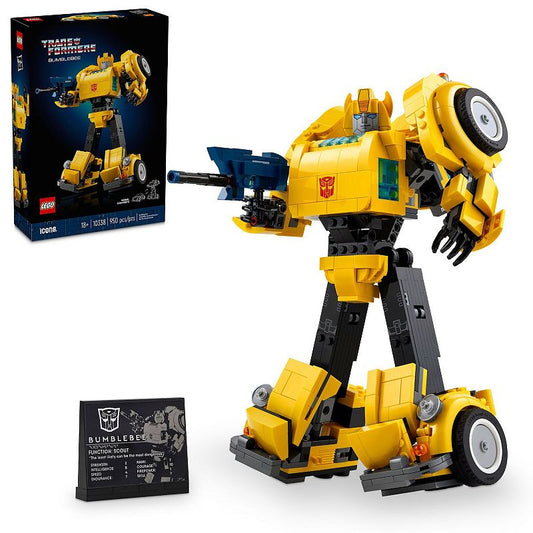 LEGO Icons Transformers Bumblebee Action Figure  Collectible Building Set for Adults 10338