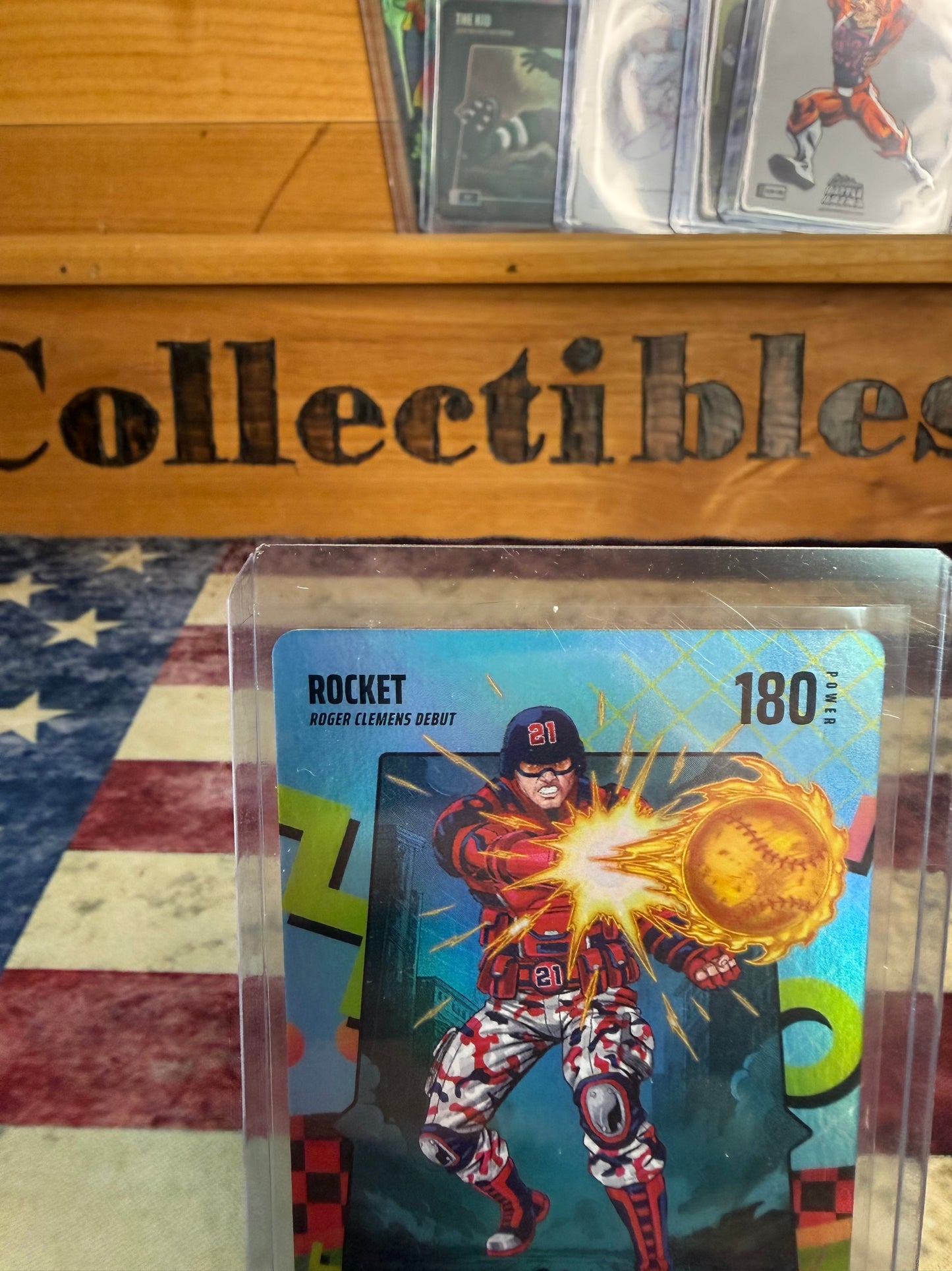 2026 Bo Jackson Battle Arena Roger Clemens "Rocket" #RAD-272 80's Rad Battlefoil Fire