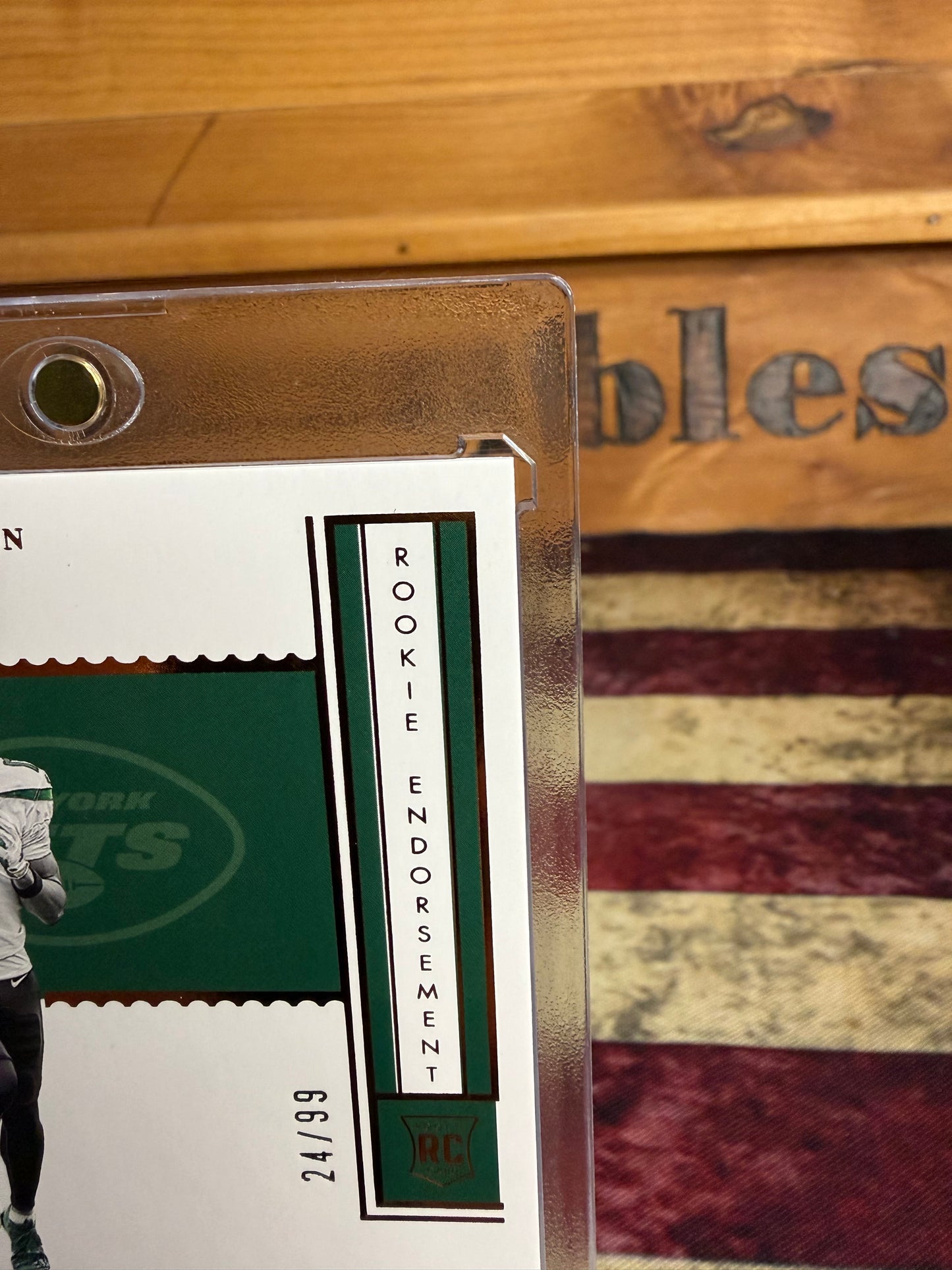 2022 Panini Encased Garrett Wilson Rookie Endorsement Autograph /99 Jets RC