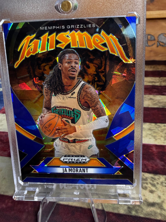 2023-24 Panini Prizm Black Ja Morant Talismen Blue /125 Grizzlies