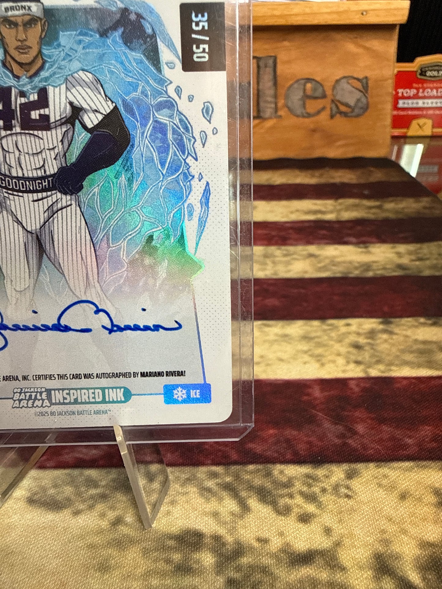 2026 Bo Jackson Battle Arena Mariano Rivera "Unanimous Sandman" Inspired Ink Ice Auto /50 #MRA-6