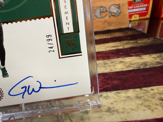 2022 Panini Encased Garrett Wilson Rookie Endorsement Autograph /99 Jets RC