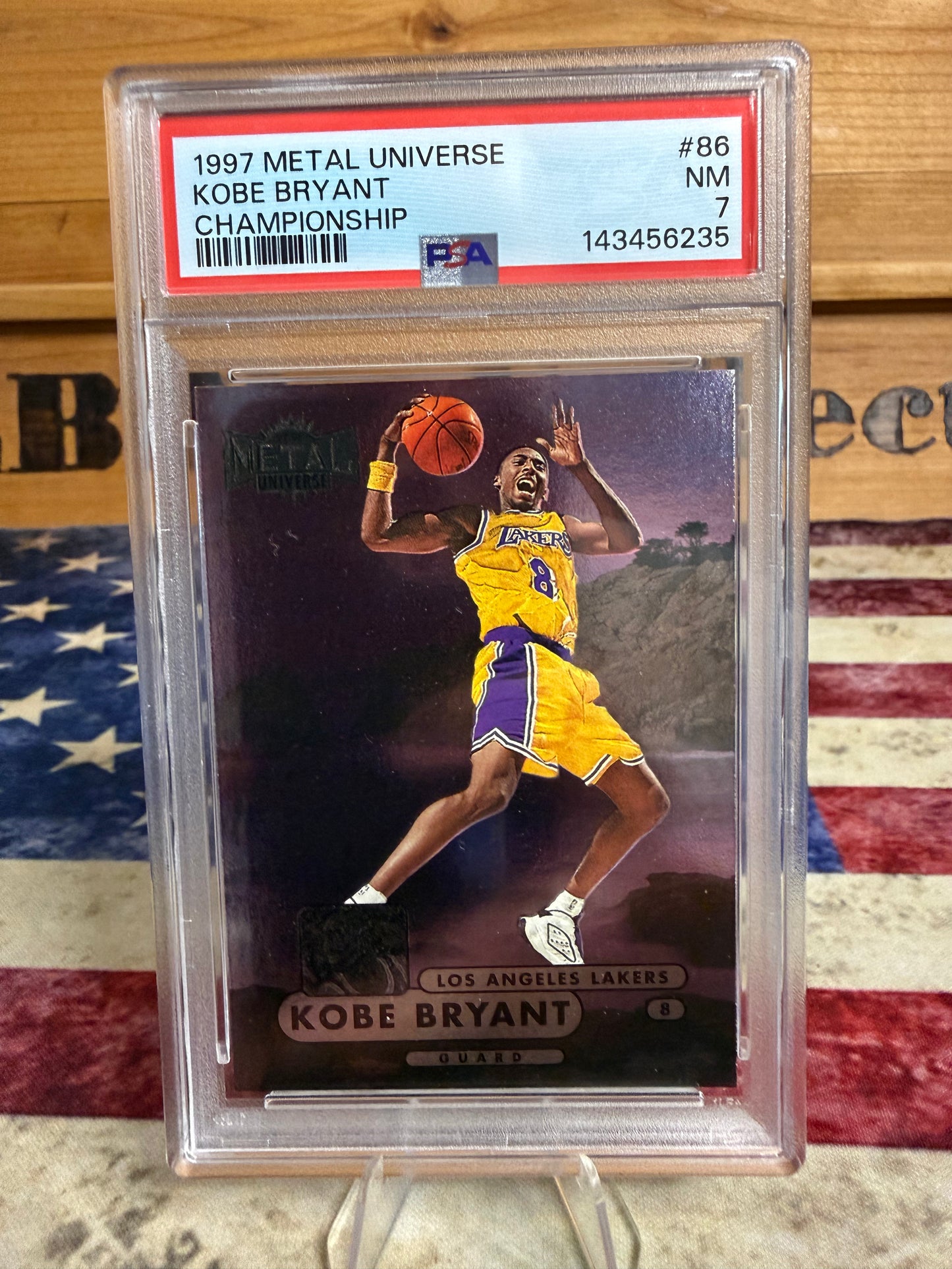 1997-98 Metal Universe Championship Kobe Bryant #86 PSA 7 NM Lakers