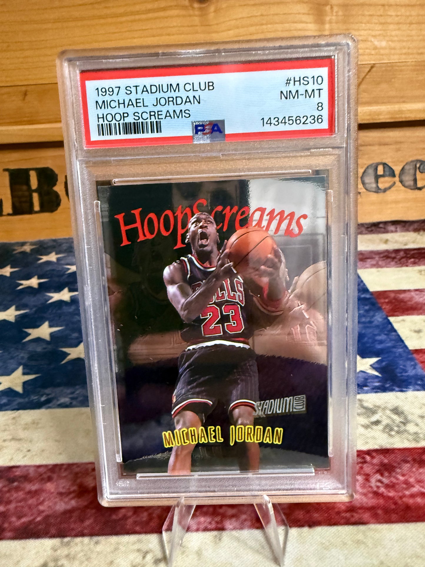 1997-98 Hoop Screams Michael Jordan #HS10 PSA 8 NM-MT Bulls