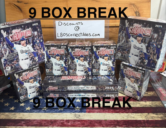 2025 Topps Stadium Club 9-Box Mixer PYT Break #1