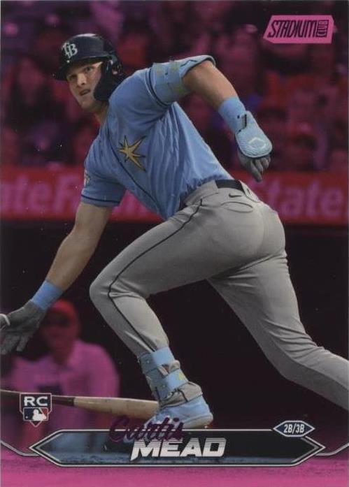 2024 Topps Stadium Club - Pink Foil #271 Curtis Mead (RC)