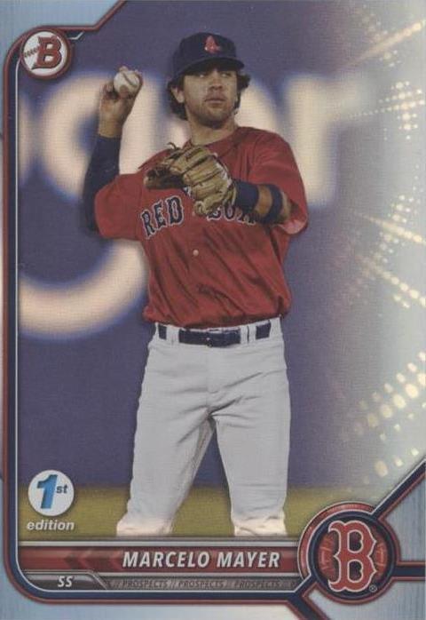 2022 Bowman Draft 1st Edition - Sky Blue Foil #BD-123 Marcelo Mayer (RC)