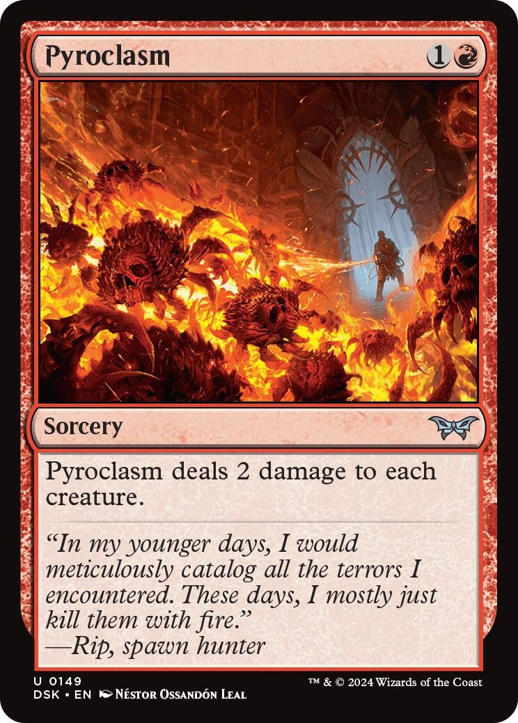 Pyroclasm Duskmourn: House of Horror Foil